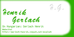 henrik gerlach business card